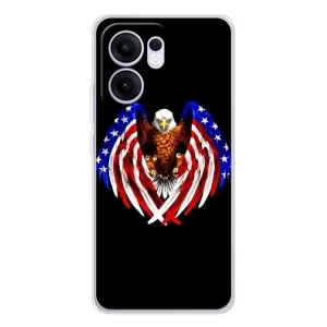 Чохол Прапор USA для OPPO Reno13 FS 5G (Крила США)