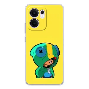 Чехол Бравл Старс для OPPO Reno13 FS 5G (Леон (LEON))