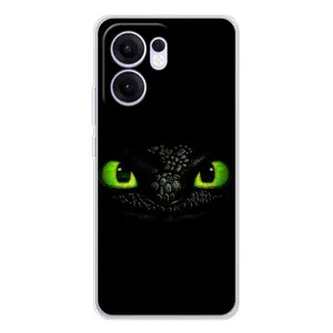 Чехол дракон Беззубик для OPPO Reno13 FS 5G (Глаза Беззубика)