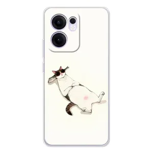 Чехол на тематику: Коты для OPPO Reno 13 FS 5G (Отдых)