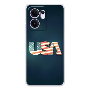 Чохол Прапор USA для OPPO Reno13 FS 5G (USA)