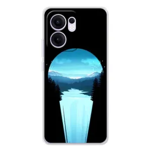 Летний Чехол на OPPO Reno13 FS 5G (Синий Водопад)