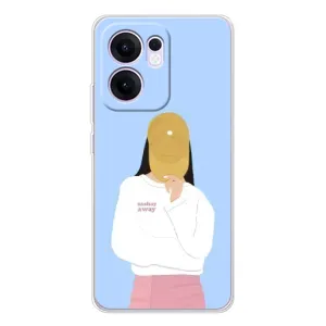Силіконовый Чохол на OPPO Reno13 FS 5G з картинкой Модных девушек (Жовта кепка)