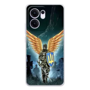 Патриотический Чехол для OPPO Reno13 FS 5G (ЗСУ з крильями)