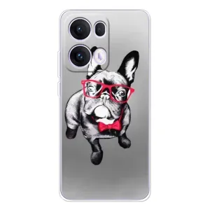 Чохол (ТПУ) Милі песики для OPPO Reno13 Pro (Бульдог в окулярах)