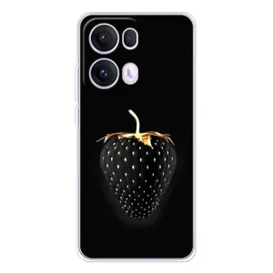 Чехол с изображением вкусной еды для OPPO Reno13 Pro (Чёрная клубника)