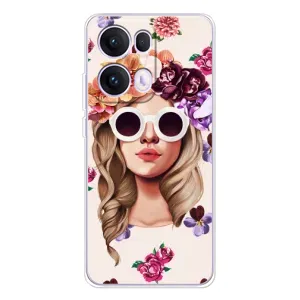 Чехол с картинкой Модные Девчонки OPPO Reno13 Pro (Девушка в очках)