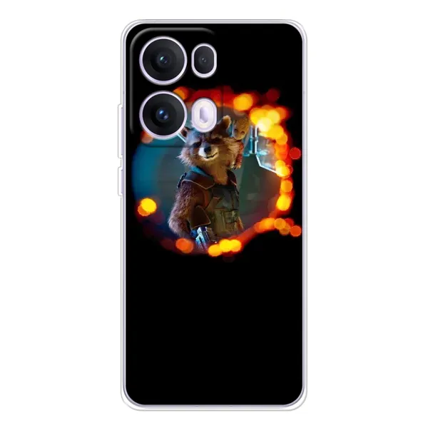 Чехол с рисунком «Енот Ракета» для OPPO Reno13 Pro Чехол с рисунком «Енот Ракета» для OPPO Reno13 Pro