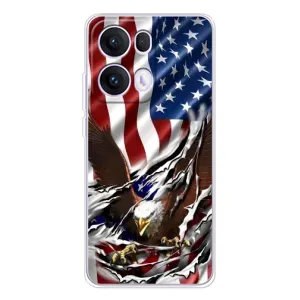 Чехол Флаг USA для OPPO Reno13 Pro (Флаг USA)