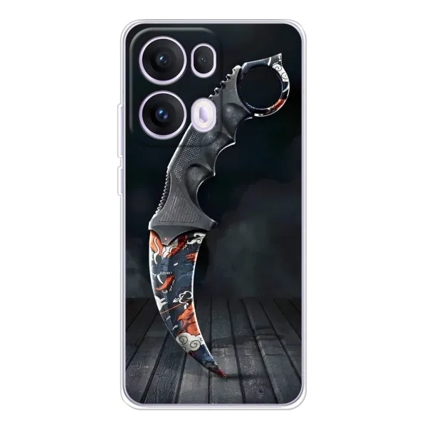 Чехол с рисунком «Кинжал КС ГО» для OPPO Reno13 Pro Чехол с рисунком «Кинжал КС ГО» для OPPO Reno13 Pro
