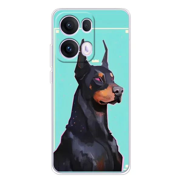 Чехол с рисунком «Король доберман» для OPPO Reno13 Pro