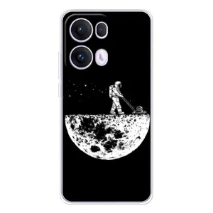 Силіконовый Чохол з принтом "Космонавти" на OPPO Reno13 Pro (Космонавт)