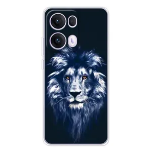 Чохол з картинкою на OPPO Reno13 Pro (Лев – синій)