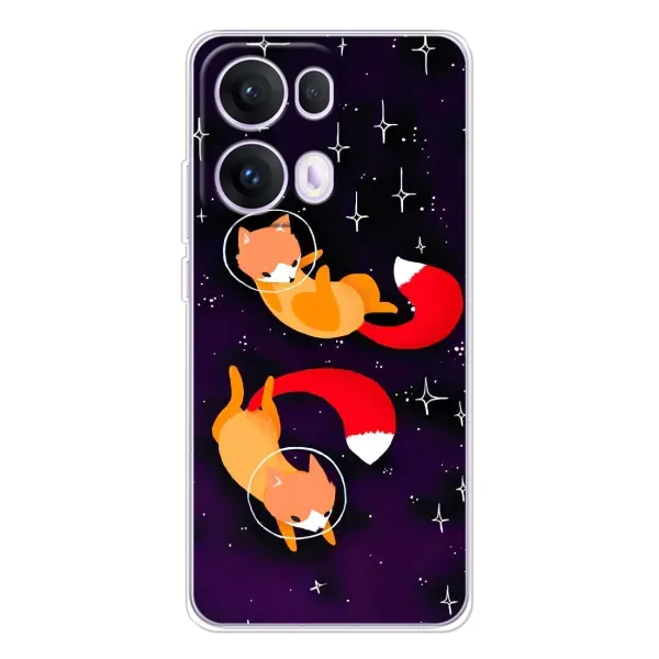 Чехол с рисунком «Лисы» для OPPO Reno13 Pro Чехол с рисунком «Лисы» для OPPO Reno13 Pro