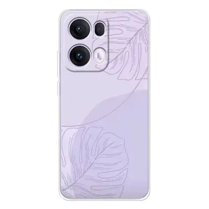 Чохол квітковий дизайн для OPPO Reno13 Pro (Монстера фіолетова)
