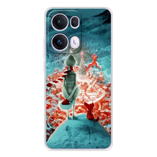 Чехол с рисунком «Новогодний Гринч» для OPPO Reno13 Pro Чехол с рисунком «Новогодний Гринч» для OPPO Reno13 Pro