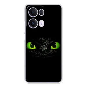 Чехол дракон Беззубик для OPPO Reno13 Pro (Глаза Беззубика)