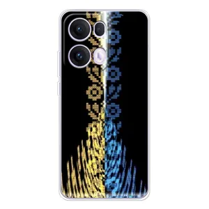 Силиконовый Чехол на OPPO Reno13 Pro (Патриотическая вышиванка)
