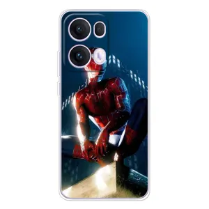 Чехол Супергерой Человека Паука на OPPO Reno13 Pro (Паук на доме)