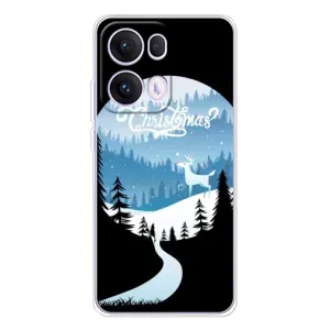 Силіконовий бампер на різдво для OPPO Reno13 Pro (Різдвяний Олень)