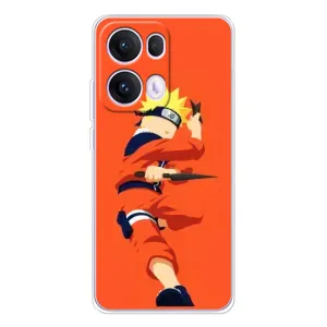 Чехлы с принтом Наруто на OPPO Reno13 Pro (Силуэт Наруто)