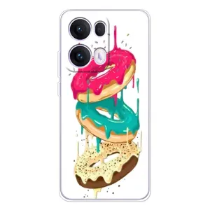 Чехол с изображением вкусной еды для OPPO Reno13 Pro (Сочные пончики)