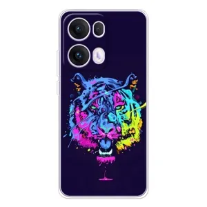 Силіконовий бампер з картинкою звірів для OPPO Reno13 Pro (Тигр-Арт)