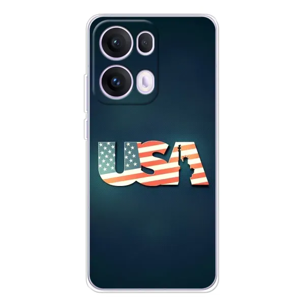 Чехол с рисунком «USA» для OPPO Reno13 Pro Чехол с рисунком «USA» для OPPO Reno13 Pro