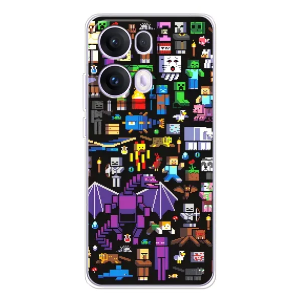 Чехол с рисунком «Все персонажи» для OPPO Reno13 Pro