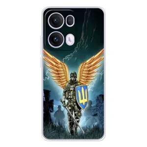 Патриотический Чехол для OPPO Reno13 Pro (ЗСУ з крильями)
