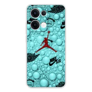 Силиконовый Чехол Nike Air Jordan на Оппо Рено 13 (Джордан Найк)