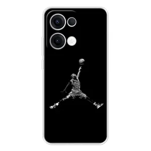 Силиконовый Чехол Nike Air Jordan на Оппо Рено 13 (Джордан)