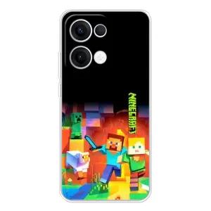 Чохли для OPPO Reno13 (Персонажі МайнКрафт) (Герой Майнкрафт)