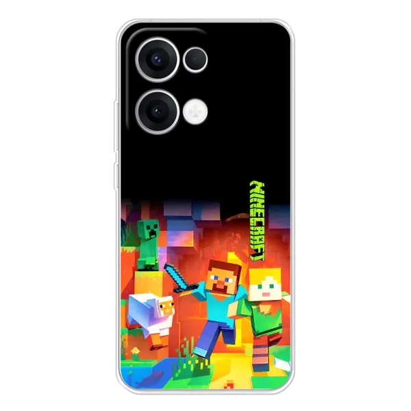 Чехол с рисунком «Герой Майнкрафт» для OPPO Reno13 Чехол с рисунком «Герой Майнкрафт» для OPPO Reno13