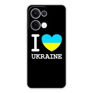 Чехол с Украинской символикой на Оппо Рено 13 (I Love Ukraine)