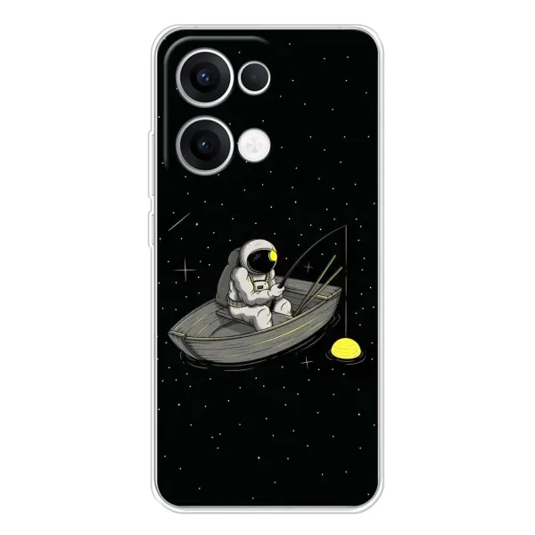 Чехол с рисунком «Космонавт на рыбалке» для OPPO Reno13 Чехол с рисунком «Космонавт на рыбалке» для OPPO Reno13