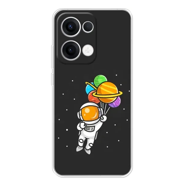 Чехол с рисунком «Космонавт с шариками» для OPPO Reno13 Чехол с рисунком «Космонавт с шариками» для OPPO Reno13