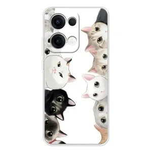 Силіконовий чохол з котиком для OPPO Reno13 (Коти)