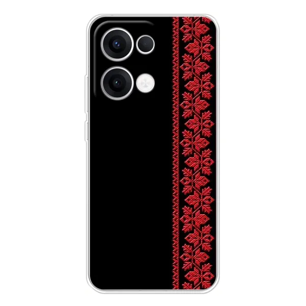 Чехол с рисунком «Красная Вышиванка» для OPPO Reno13 Чехол с рисунком «Красная Вышиванка» для OPPO Reno13
