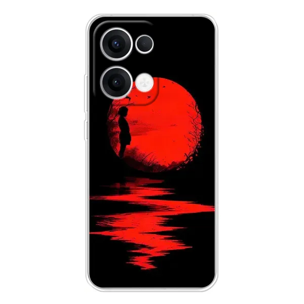 Чехол с рисунком «Красный Закат» для OPPO Reno13 Чехол с рисунком «Красный Закат» для OPPO Reno13