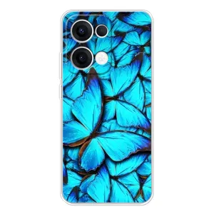 Силіконовий бампер з картинкою звірів для OPPO Reno13 (Крила метеликів)