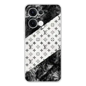 Чехол Стиль Louis Vuitton на OPPO Reno13 (LV на белом)