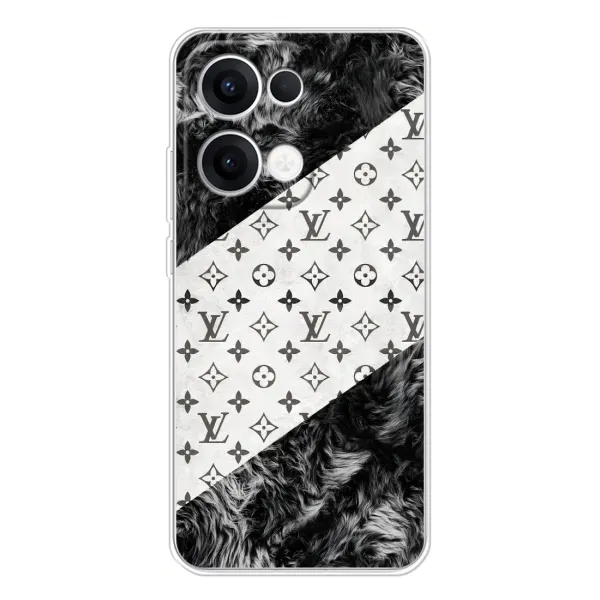 Чехол с рисунком «LV на белом» для OPPO Reno13