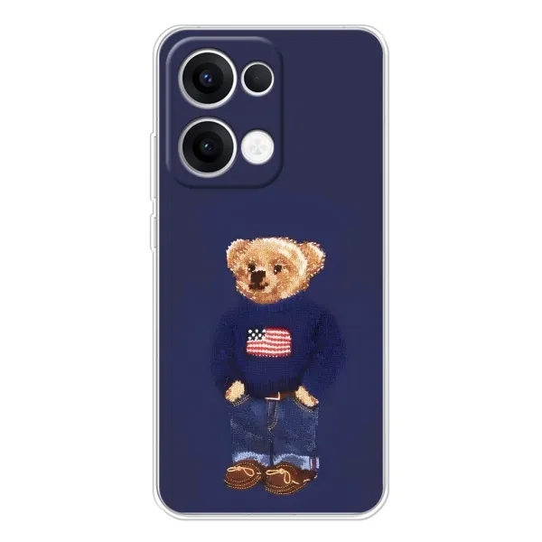 Чехол с рисунком «Мишка USA» для OPPO Reno13