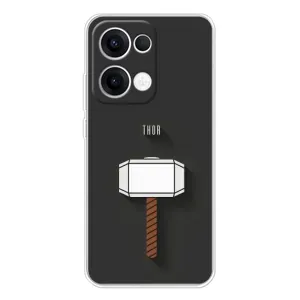Чехол Супергерои Марвел на Оппо Рено 13 (Молот Тора)