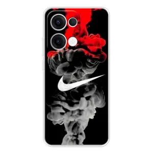 Силиконовый Чехол на OPPO Reno13 с картинкой Nike (Nike дым)