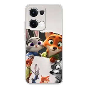 Силіконовий чохол з принтом Зоотрополіс для OPPO Reno13 (Персонажі Зоо)