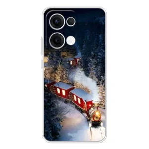 Силиконовый бампер на рождество для OPPO Reno13 (Поезд)