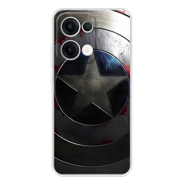 Чехол с рисунком «Ретро Щит Капитана» для OPPO Reno13 Чехол с рисунком «Ретро Щит Капитана» для OPPO Reno13