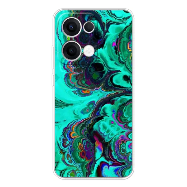 Чехол с рисунком «Салатный мрамор» для OPPO Reno13 Чехол с рисунком «Салатный мрамор» для OPPO Reno13